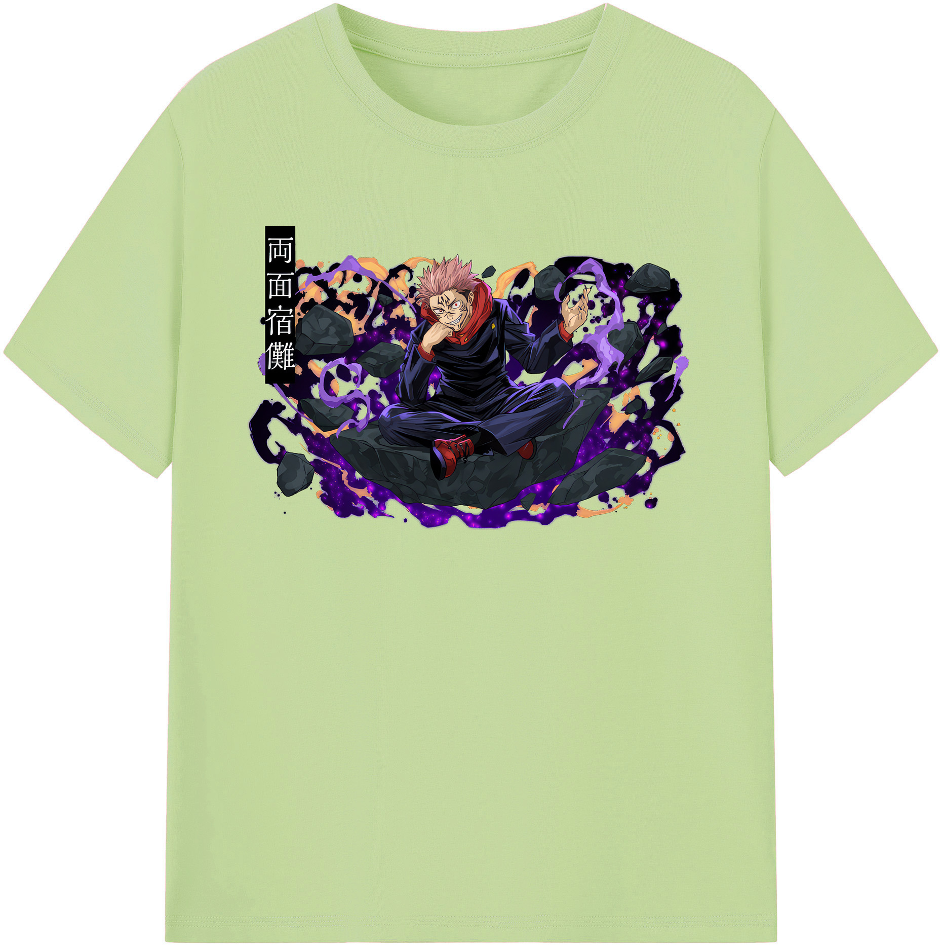 （画像用） 呪術廻戦 Jujutsu Kaisen 綿100％半袖Tシャツ（フロントプリント）